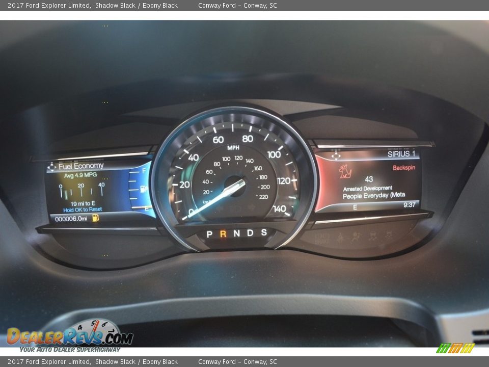 2017 Ford Explorer Limited Shadow Black / Ebony Black Photo #29