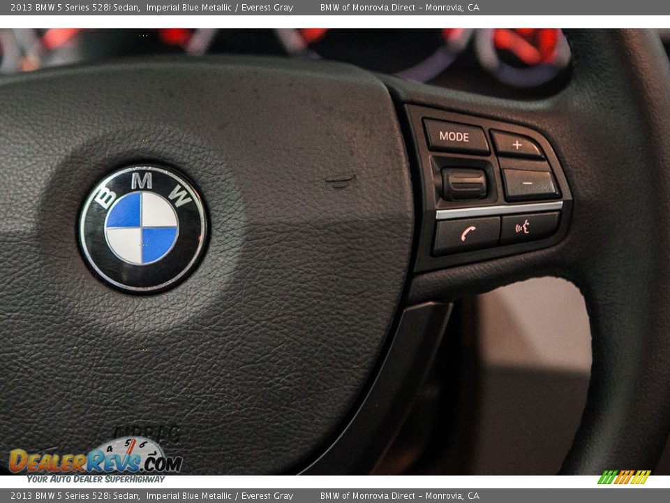 2013 BMW 5 Series 528i Sedan Imperial Blue Metallic / Everest Gray Photo #18