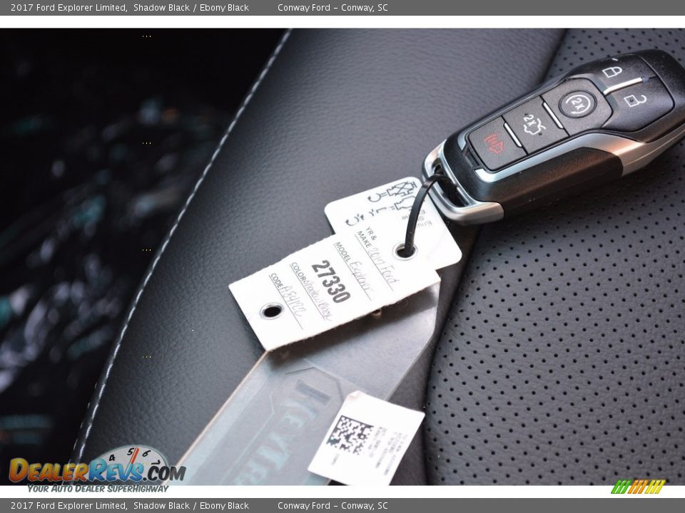 2017 Ford Explorer Limited Shadow Black / Ebony Black Photo #30