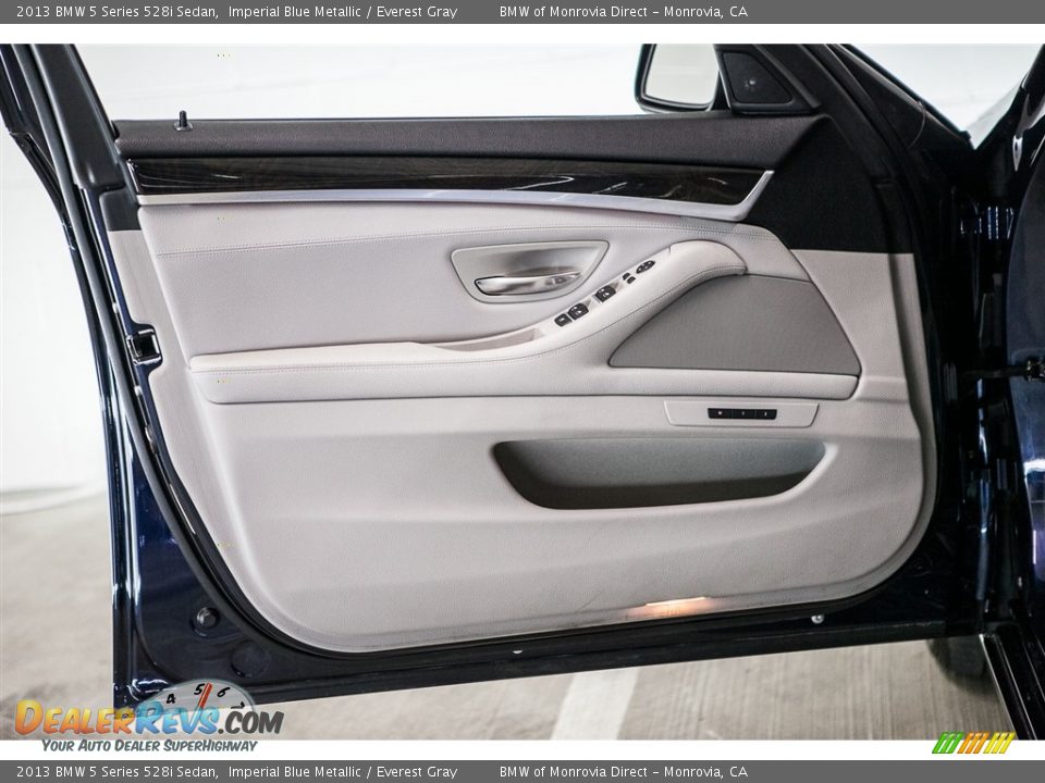 2013 BMW 5 Series 528i Sedan Imperial Blue Metallic / Everest Gray Photo #22