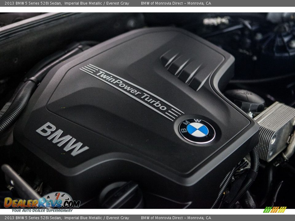 2013 BMW 5 Series 528i Sedan Imperial Blue Metallic / Everest Gray Photo #26