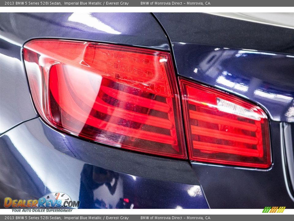 2013 BMW 5 Series 528i Sedan Imperial Blue Metallic / Everest Gray Photo #29