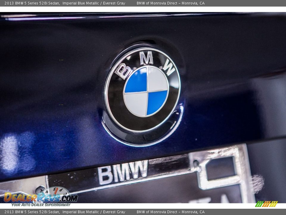 2013 BMW 5 Series 528i Sedan Imperial Blue Metallic / Everest Gray Photo #30