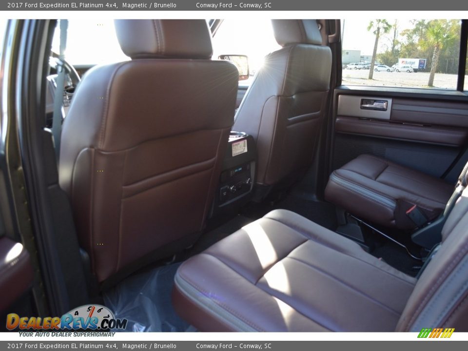 Rear Seat of 2017 Ford Expedition EL Platinum 4x4 Photo #17