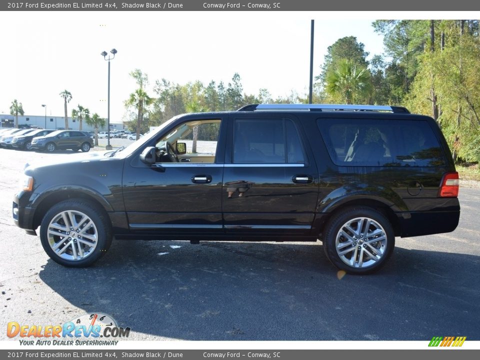 2017 Ford Expedition EL Limited 4x4 Shadow Black / Dune Photo #10