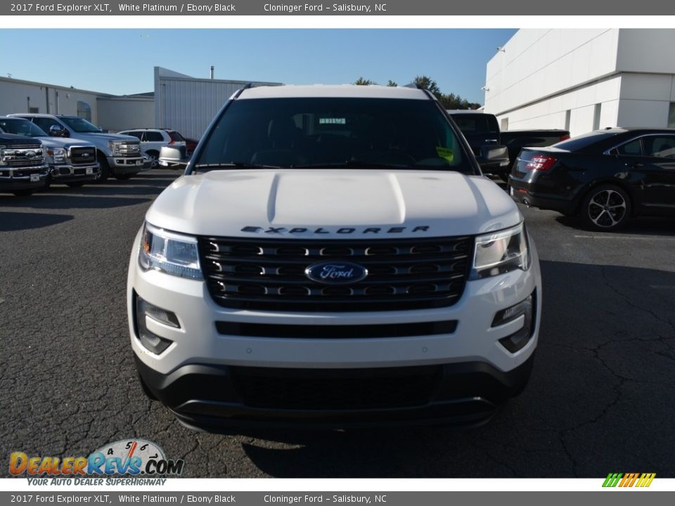2017 Ford Explorer XLT White Platinum / Ebony Black Photo #4