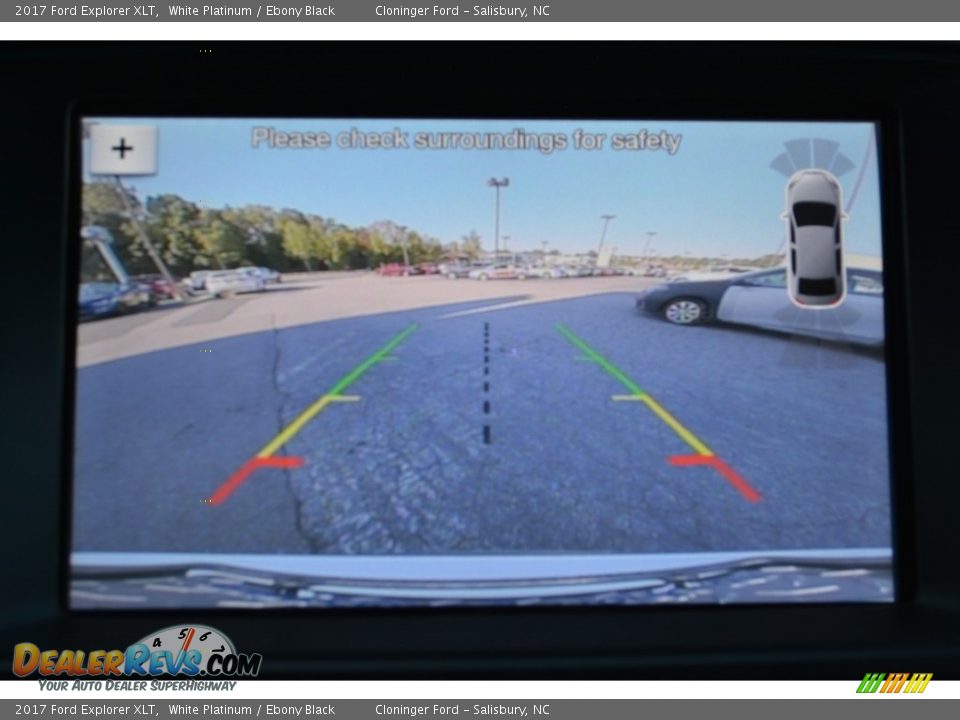 2017 Ford Explorer XLT White Platinum / Ebony Black Photo #15