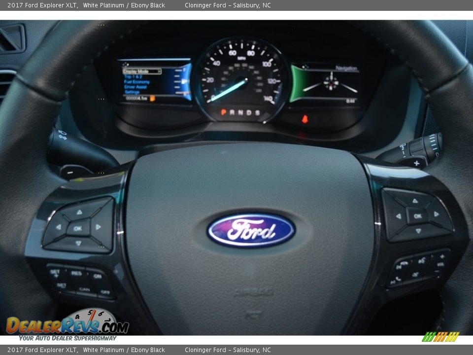 2017 Ford Explorer XLT White Platinum / Ebony Black Photo #19