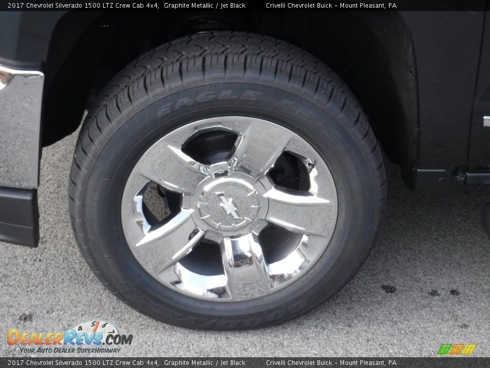 2017 Chevrolet Silverado 1500 LTZ Crew Cab 4x4 Graphite Metallic / Jet Black Photo #3