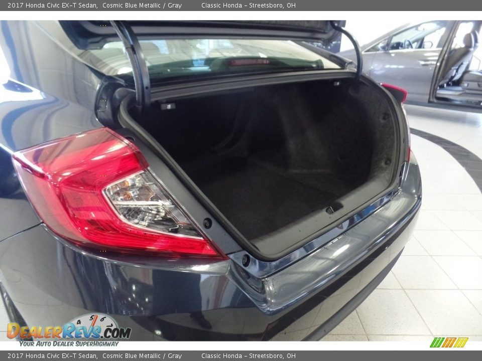 2017 Honda Civic EX-T Sedan Cosmic Blue Metallic / Gray Photo #9