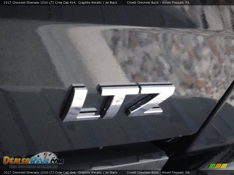 2017 Chevrolet Silverado 1500 LTZ Crew Cab 4x4 Graphite Metallic / Jet Black Photo #9