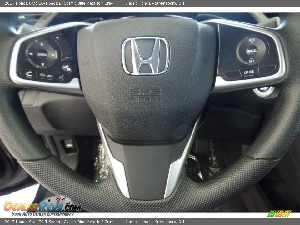 2017 Honda Civic EX-T Sedan Steering Wheel Photo #17