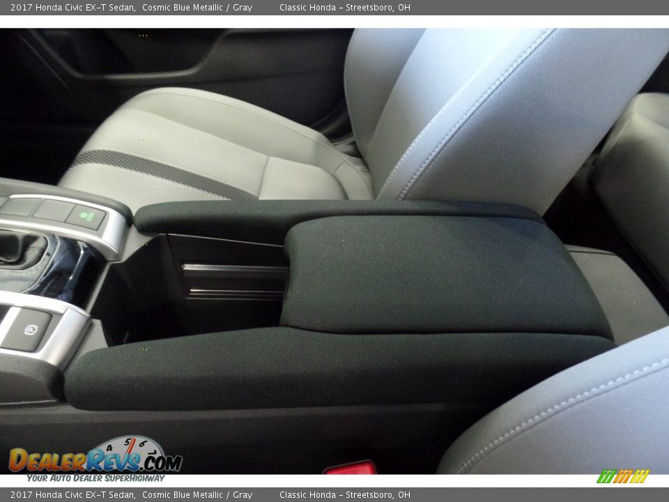 2017 Honda Civic EX-T Sedan Cosmic Blue Metallic / Gray Photo #22