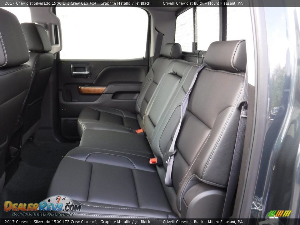 Rear Seat of 2017 Chevrolet Silverado 1500 LTZ Crew Cab 4x4 Photo #22