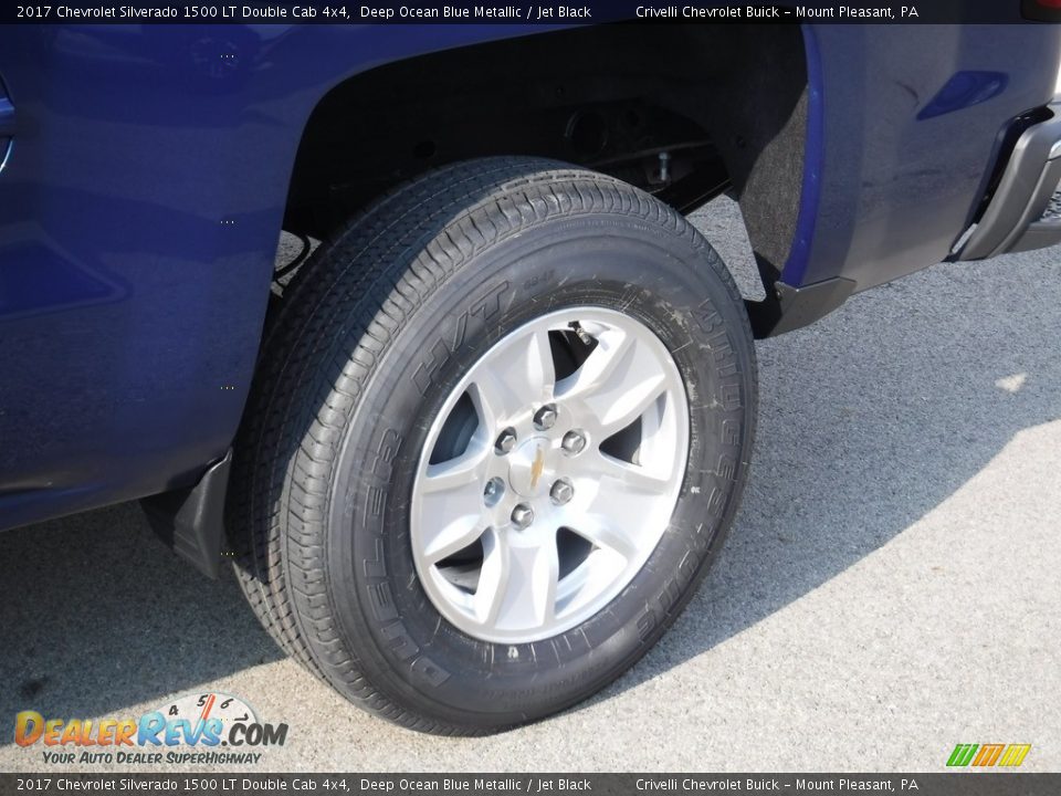 2017 Chevrolet Silverado 1500 LT Double Cab 4x4 Deep Ocean Blue Metallic / Jet Black Photo #3