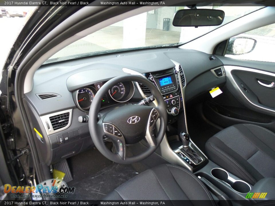 Black Interior - 2017 Hyundai Elantra GT  Photo #9