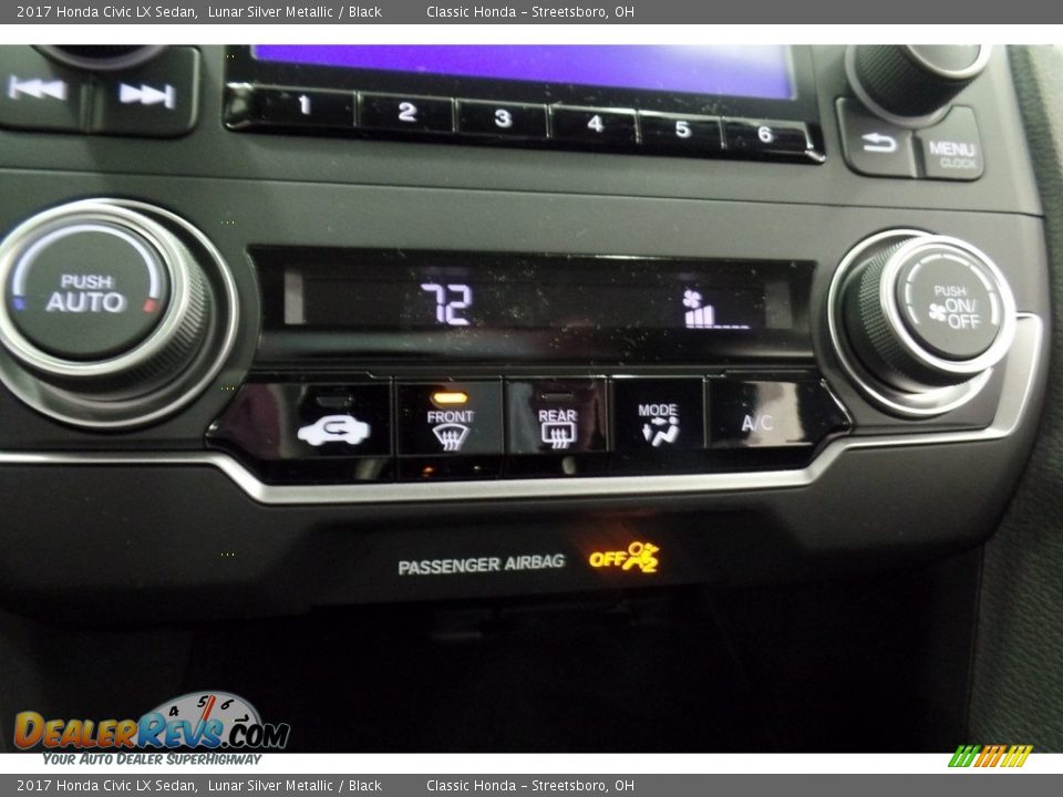 Controls of 2017 Honda Civic LX Sedan Photo #19