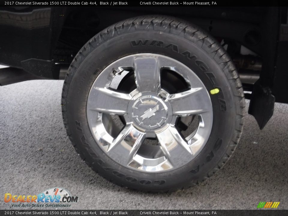 2017 Chevrolet Silverado 1500 LTZ Double Cab 4x4 Black / Jet Black Photo #6