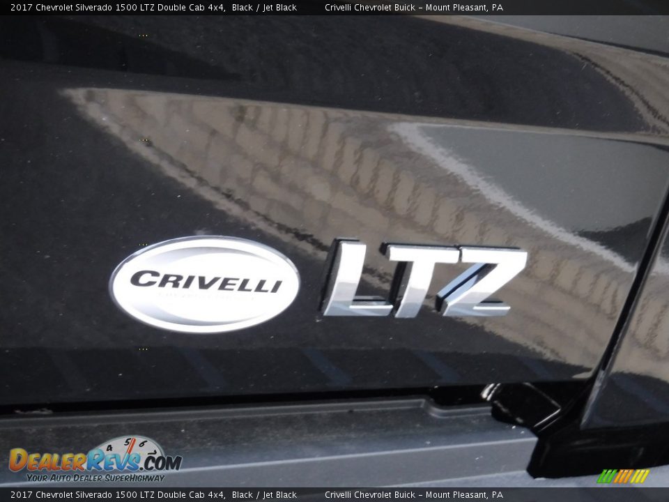 2017 Chevrolet Silverado 1500 LTZ Double Cab 4x4 Black / Jet Black Photo #8