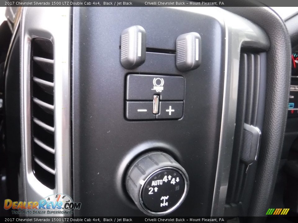 2017 Chevrolet Silverado 1500 LTZ Double Cab 4x4 Black / Jet Black Photo #11