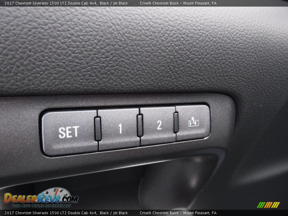 2017 Chevrolet Silverado 1500 LTZ Double Cab 4x4 Black / Jet Black Photo #13