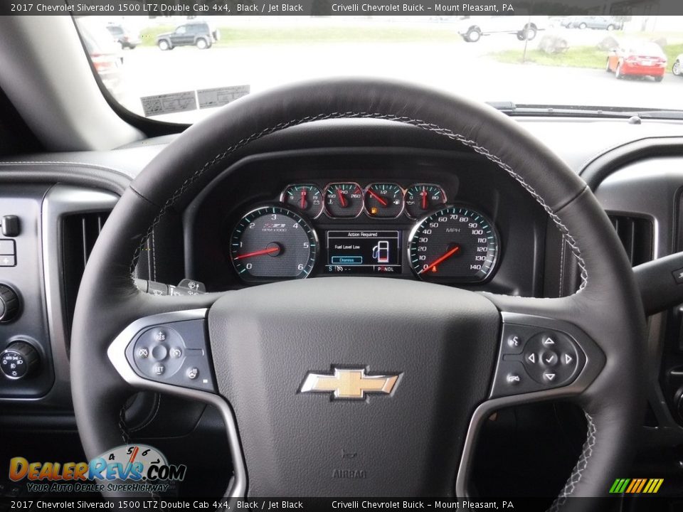2017 Chevrolet Silverado 1500 LTZ Double Cab 4x4 Steering Wheel Photo #21