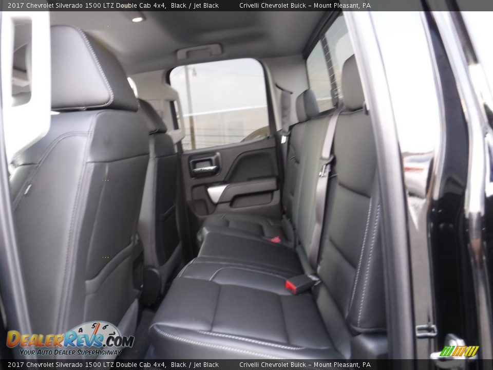 2017 Chevrolet Silverado 1500 LTZ Double Cab 4x4 Black / Jet Black Photo #23