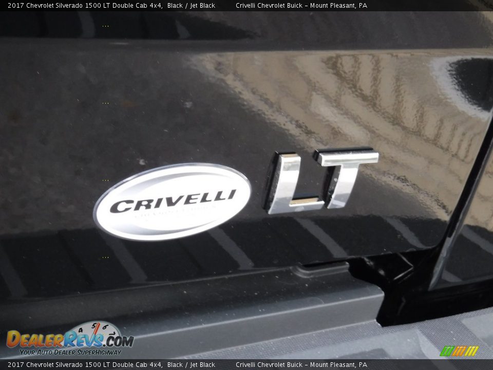 2017 Chevrolet Silverado 1500 LT Double Cab 4x4 Black / Jet Black Photo #8