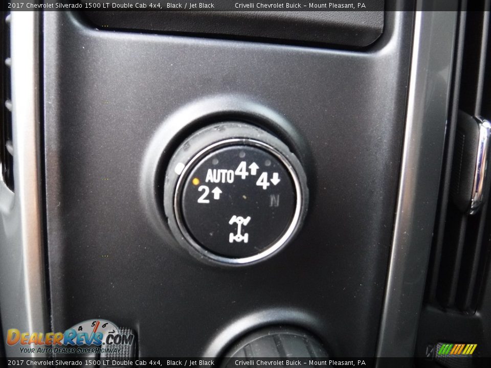 2017 Chevrolet Silverado 1500 LT Double Cab 4x4 Black / Jet Black Photo #10