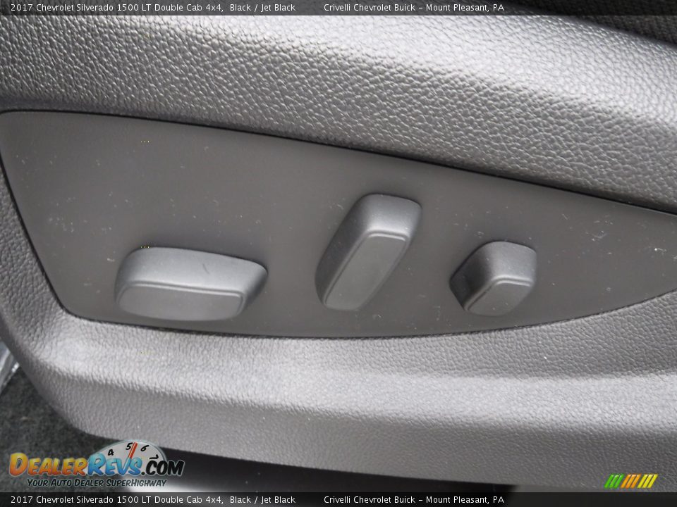 2017 Chevrolet Silverado 1500 LT Double Cab 4x4 Black / Jet Black Photo #13
