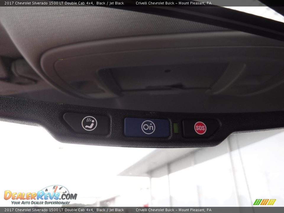 2017 Chevrolet Silverado 1500 LT Double Cab 4x4 Black / Jet Black Photo #16