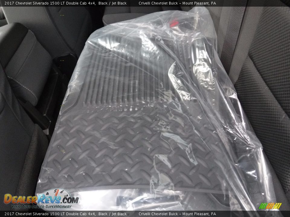 2017 Chevrolet Silverado 1500 LT Double Cab 4x4 Black / Jet Black Photo #18
