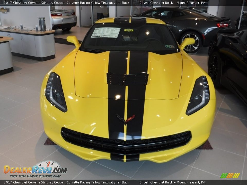 2017 Chevrolet Corvette Stingray Coupe Corvette Racing Yellow Tintcoat / Jet Black Photo #2
