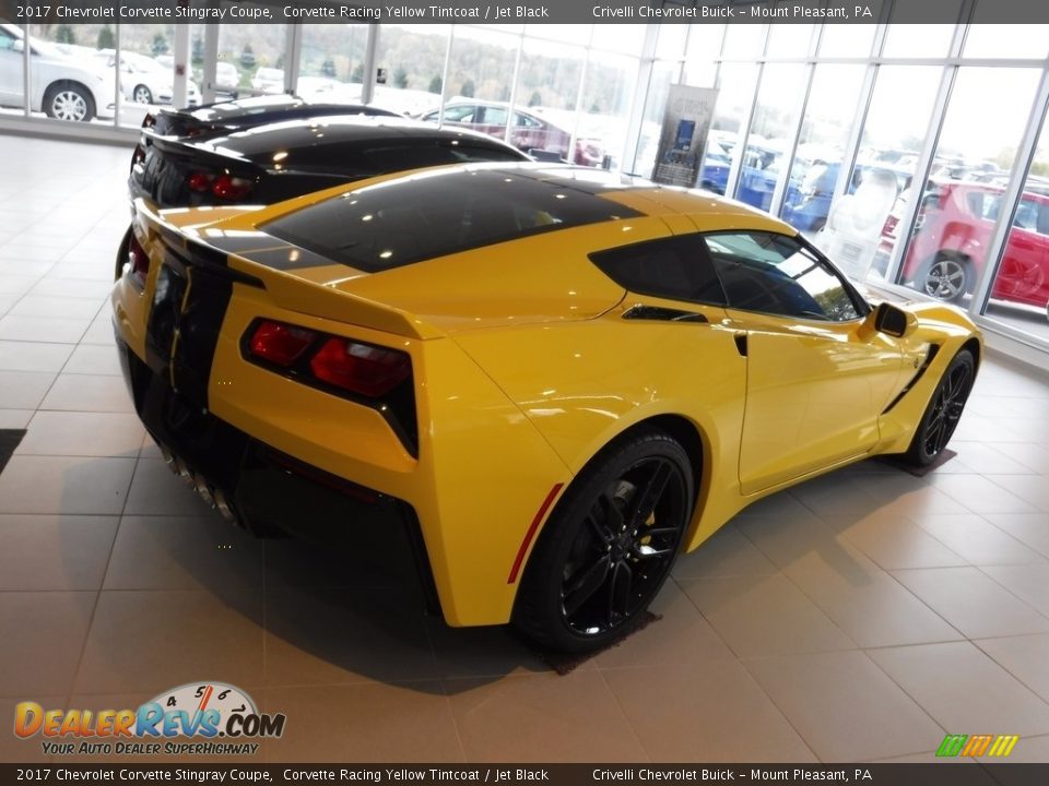 2017 Chevrolet Corvette Stingray Coupe Corvette Racing Yellow Tintcoat / Jet Black Photo #10