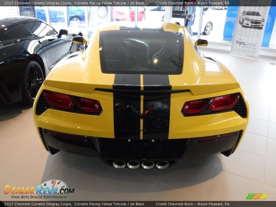 2017 Chevrolet Corvette Stingray Coupe Corvette Racing Yellow Tintcoat / Jet Black Photo #11