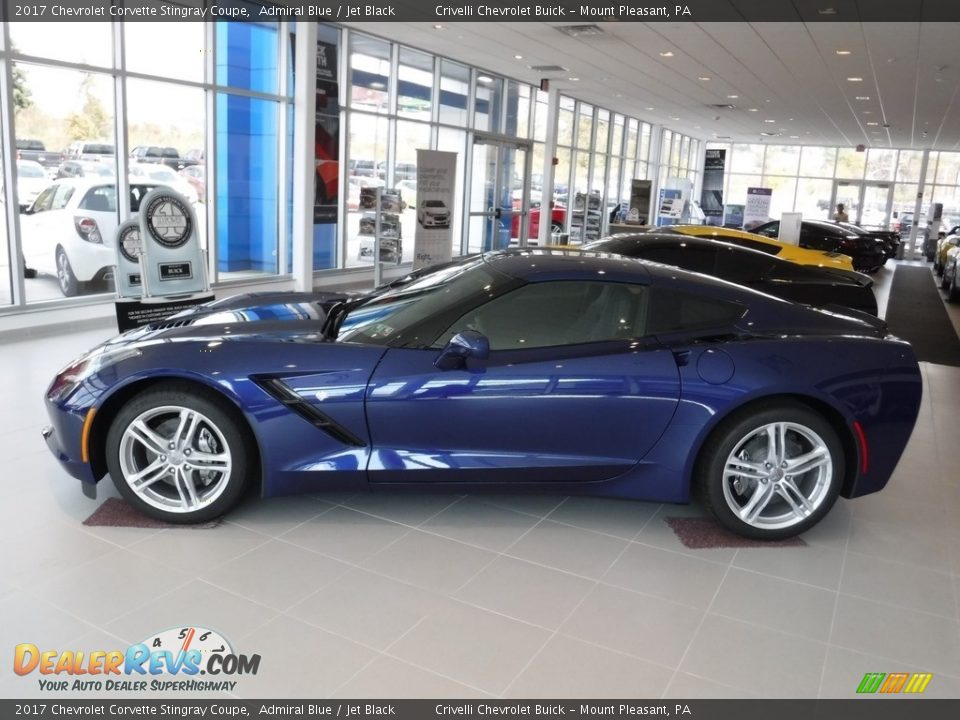 2017 Chevrolet Corvette Stingray Coupe Admiral Blue / Jet Black Photo #2