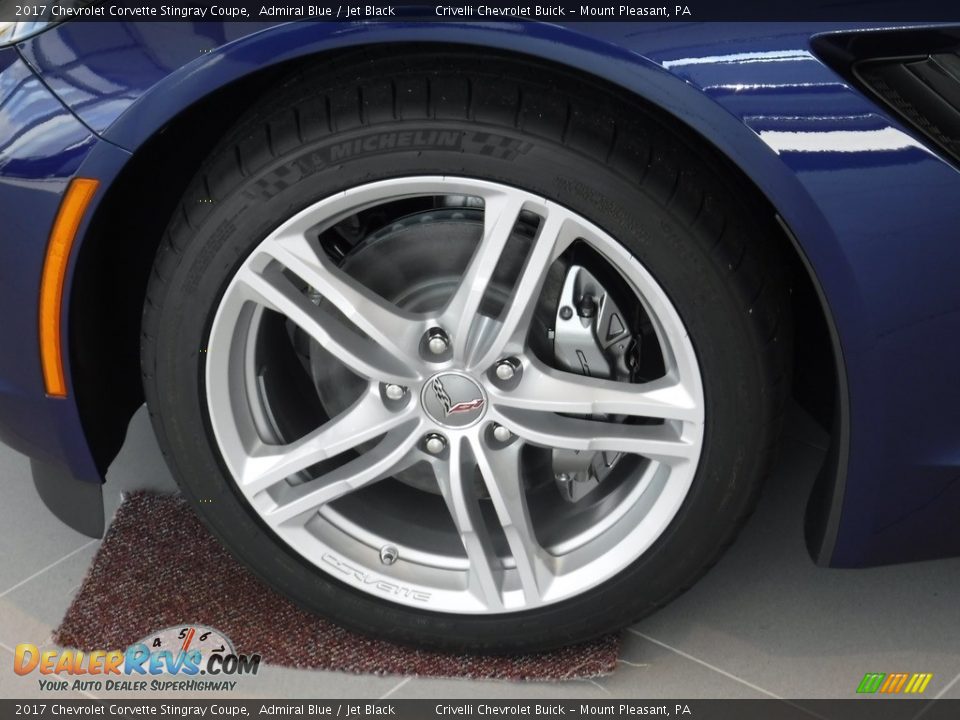 2017 Chevrolet Corvette Stingray Coupe Admiral Blue / Jet Black Photo #3