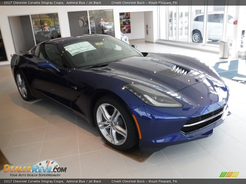 2017 Chevrolet Corvette Stingray Coupe Admiral Blue / Jet Black Photo #6