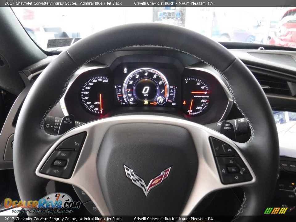 2017 Chevrolet Corvette Stingray Coupe Admiral Blue / Jet Black Photo #13