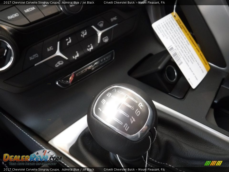 2017 Chevrolet Corvette Stingray Coupe Admiral Blue / Jet Black Photo #22