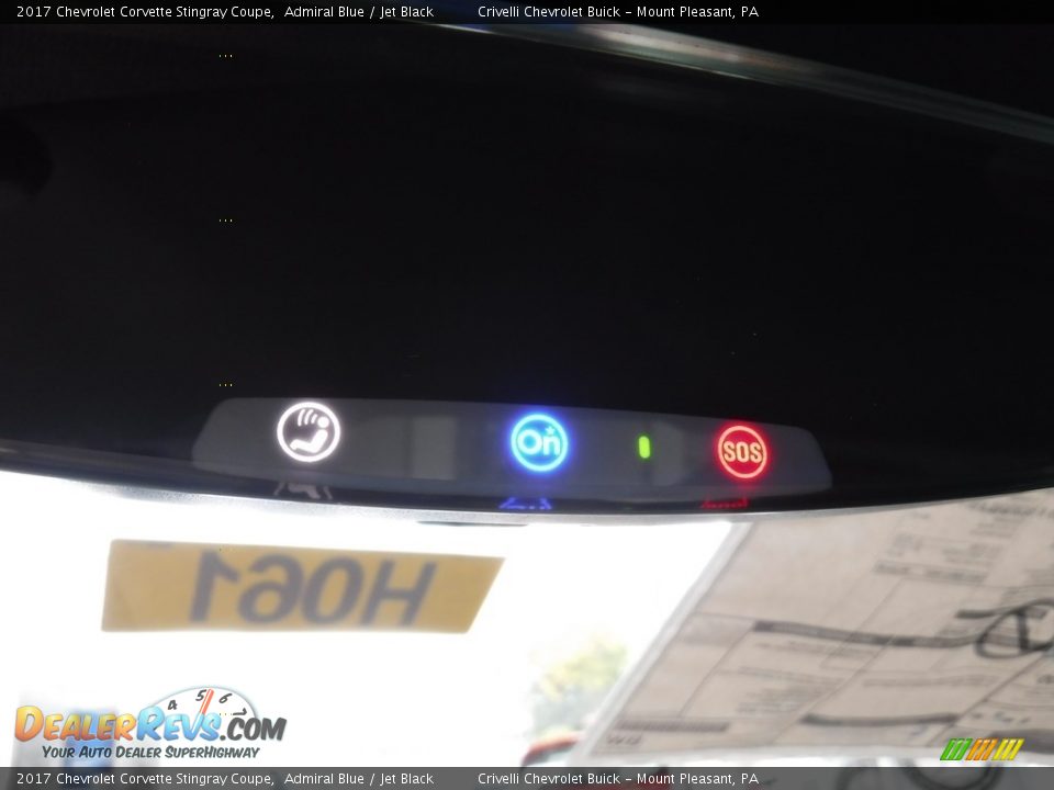 2017 Chevrolet Corvette Stingray Coupe Admiral Blue / Jet Black Photo #24