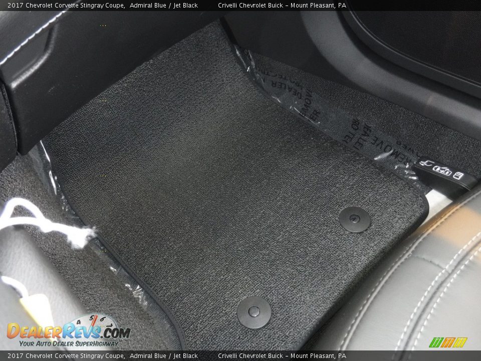 2017 Chevrolet Corvette Stingray Coupe Admiral Blue / Jet Black Photo #28