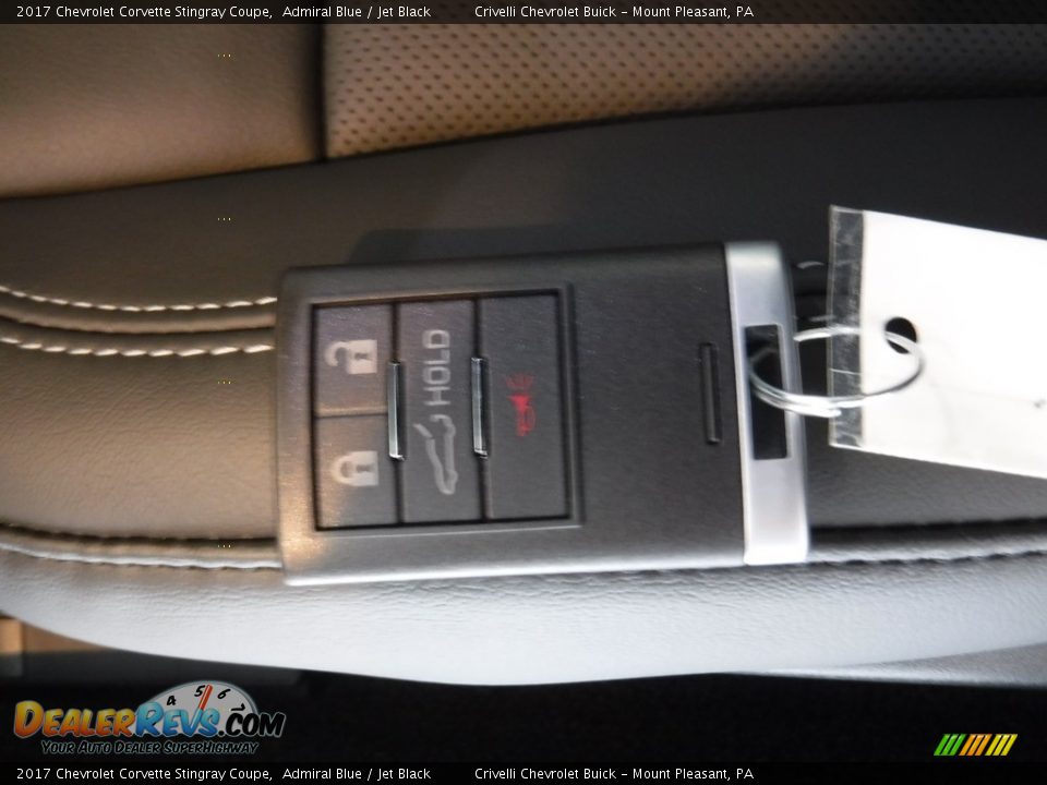 2017 Chevrolet Corvette Stingray Coupe Admiral Blue / Jet Black Photo #30