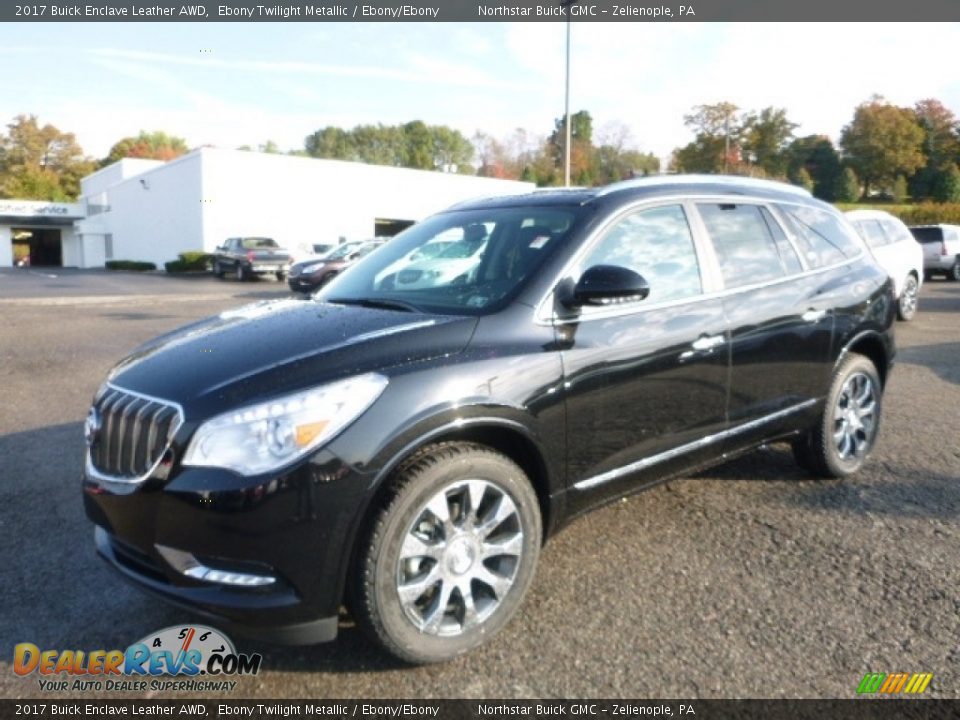 2017 Buick Enclave Leather AWD Ebony Twilight Metallic / Ebony/Ebony Photo #1