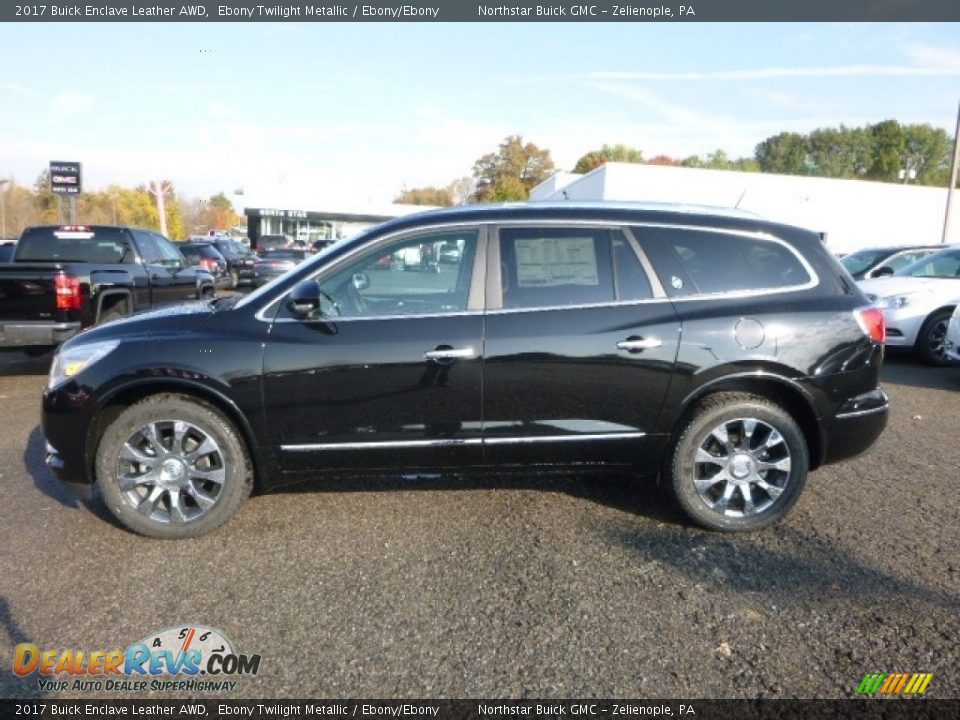 2017 Buick Enclave Leather AWD Ebony Twilight Metallic / Ebony/Ebony Photo #2