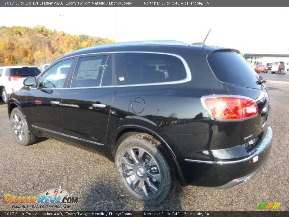 2017 Buick Enclave Leather AWD Ebony Twilight Metallic / Ebony/Ebony Photo #3