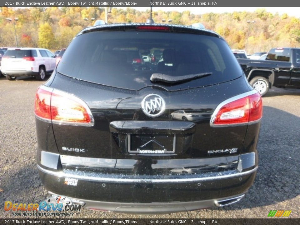 2017 Buick Enclave Leather AWD Ebony Twilight Metallic / Ebony/Ebony Photo #4