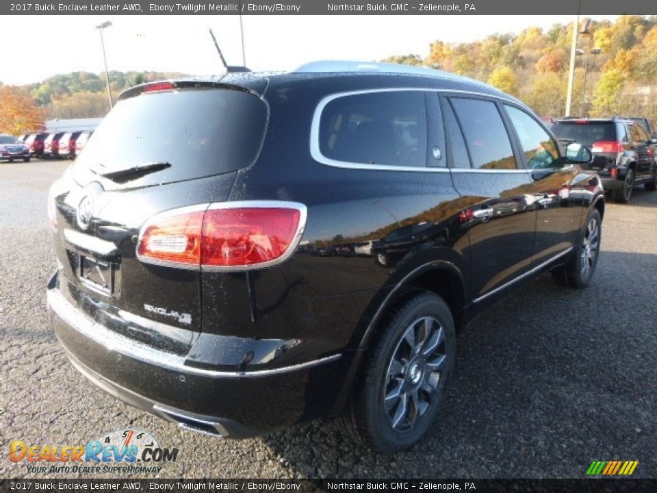 2017 Buick Enclave Leather AWD Ebony Twilight Metallic / Ebony/Ebony Photo #5