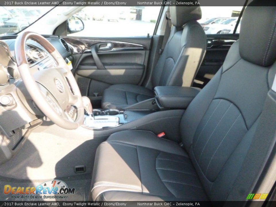 2017 Buick Enclave Leather AWD Ebony Twilight Metallic / Ebony/Ebony Photo #12