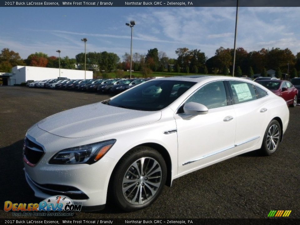 2017 Buick LaCrosse Essence White Frost Tricoat / Brandy Photo #1